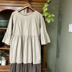 100% organic cotton French Connection block pattern dress!